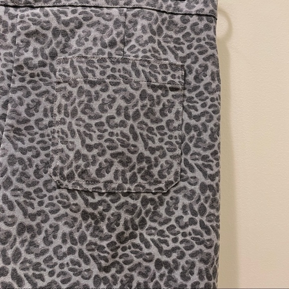Calvin Klein Gray Leopard Print Pants - Picture 5 of 8